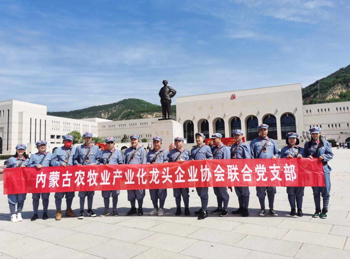 內蒙古農牧業(yè)產(chǎn)業(yè)化龍頭企業(yè)協(xié)會聯(lián)合黨支部赴延安革命圣地開展“學黨史、感黨恩、跟黨走”主題黨日活動