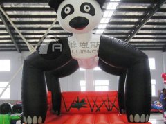 熊猫充气蹦床4*5*4.3