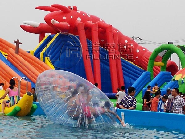 龙虾大型儿童充气水上乐园戏水设施